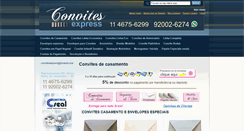 Desktop Screenshot of convitesexpress.com.br